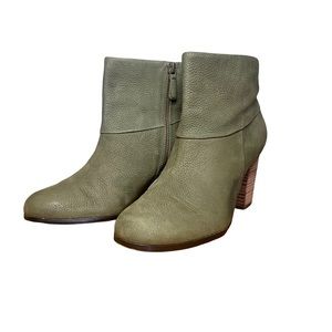 Cole Haan Cassidy Nubuck Ankle Boots Olive